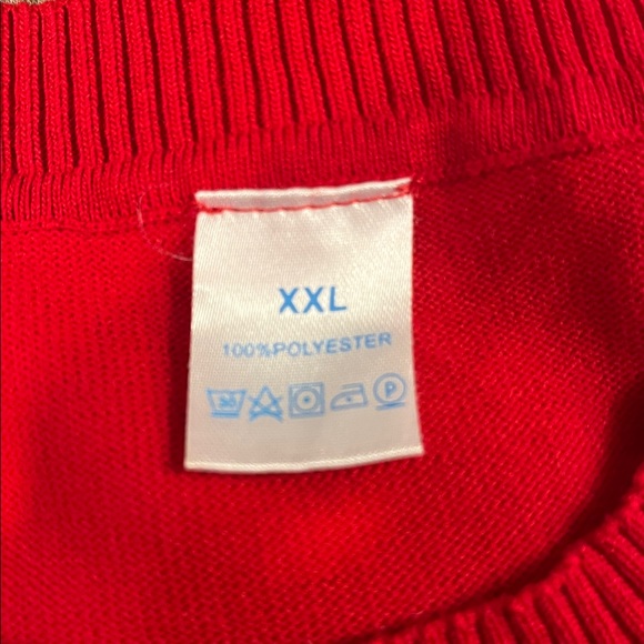 😍SHOW SPECIAL - TABULA RASA Red Short Sleeve Sweater Plus Size  XXL - Picture 5 of 7